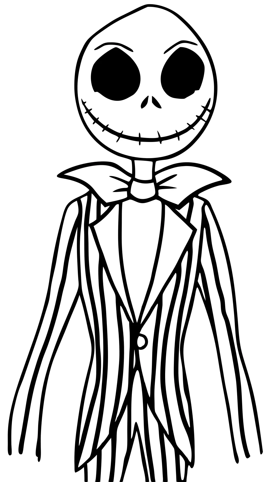 jack skellington coloring page